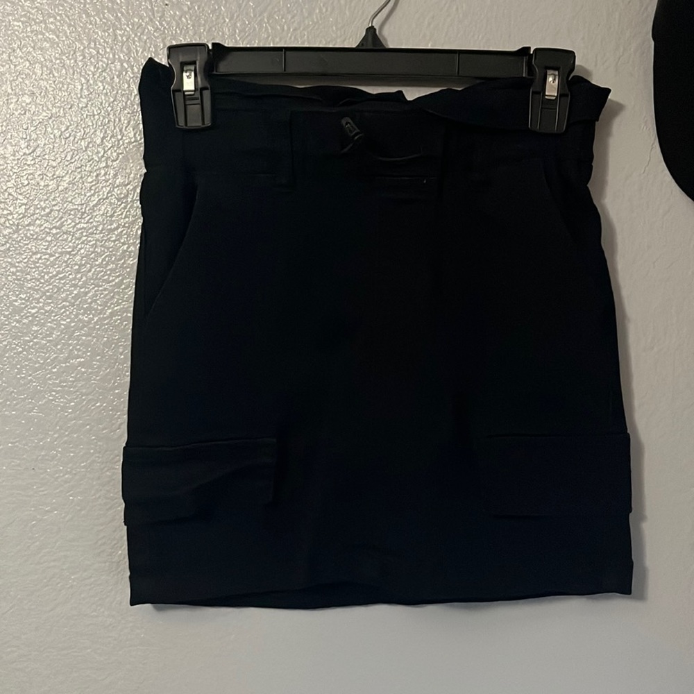 Black jean mini skirt size 5